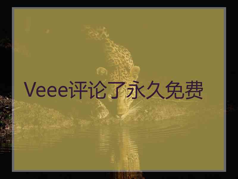 Veee评论了永久免费