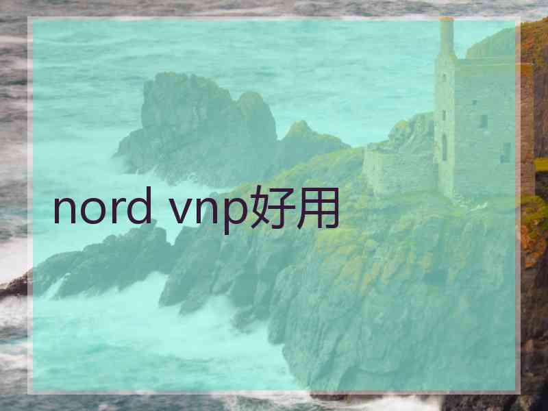 nord vnp好用