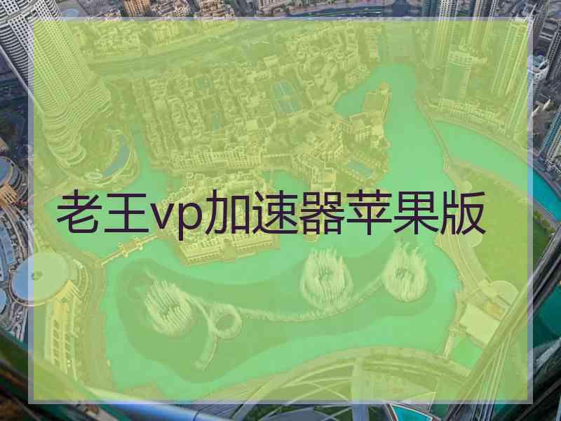 老王vp加速器苹果版