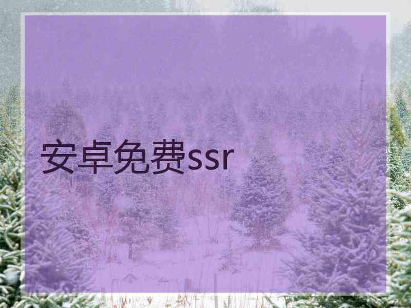 安卓免费ssr