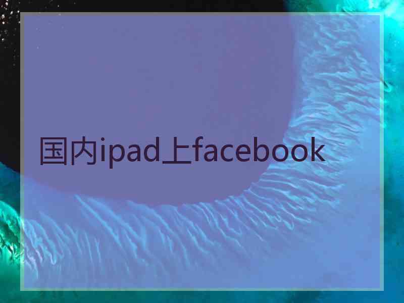 国内ipad上facebook