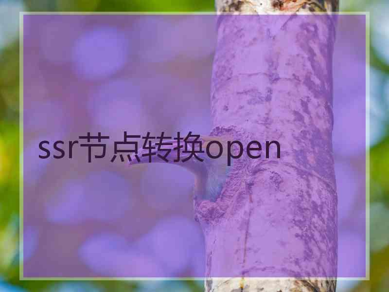 ssr节点转换open