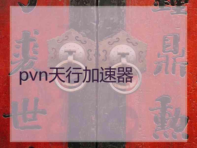 pvn天行加速器