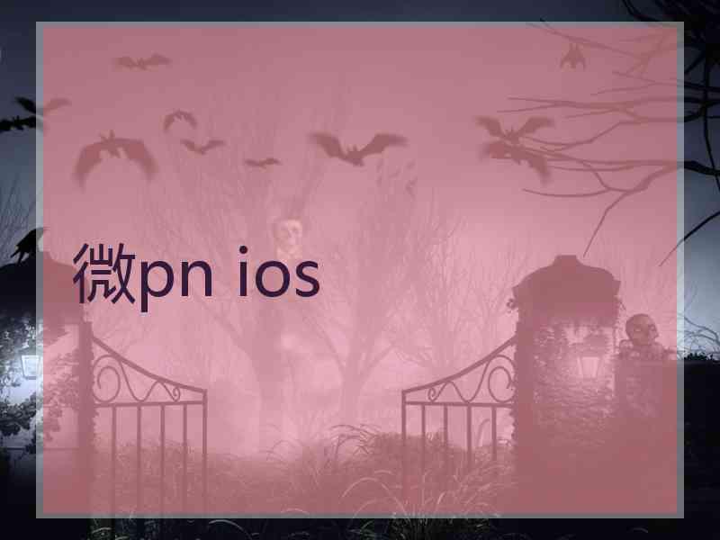 微pn ios