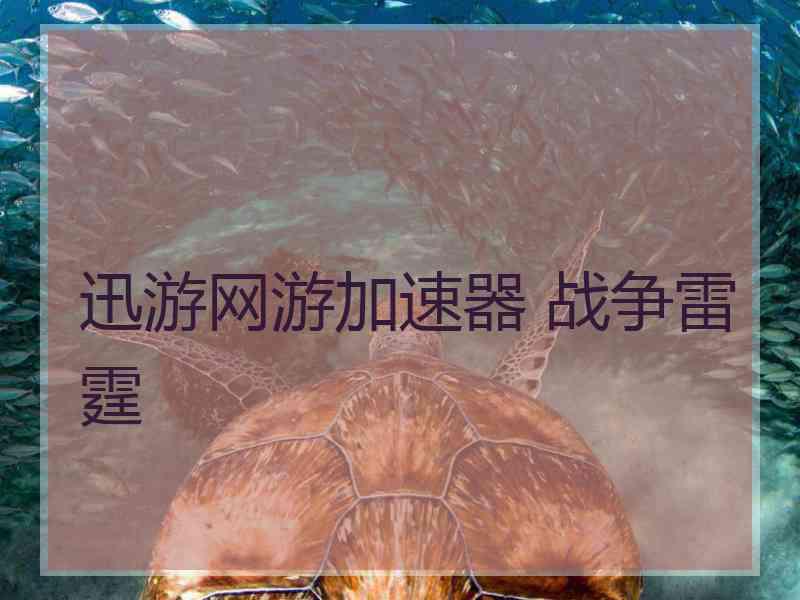 迅游网游加速器 战争雷霆