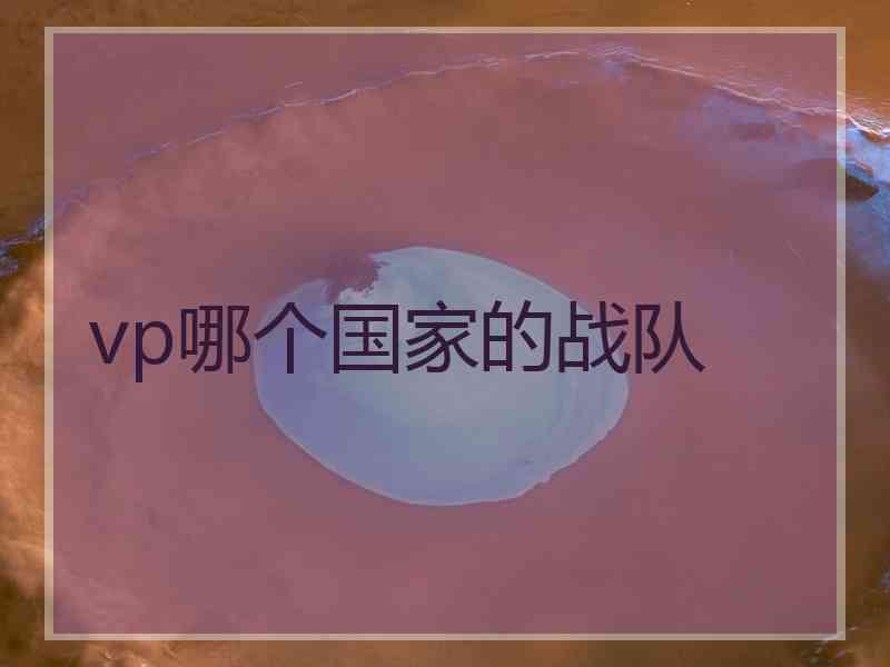 vp哪个国家的战队