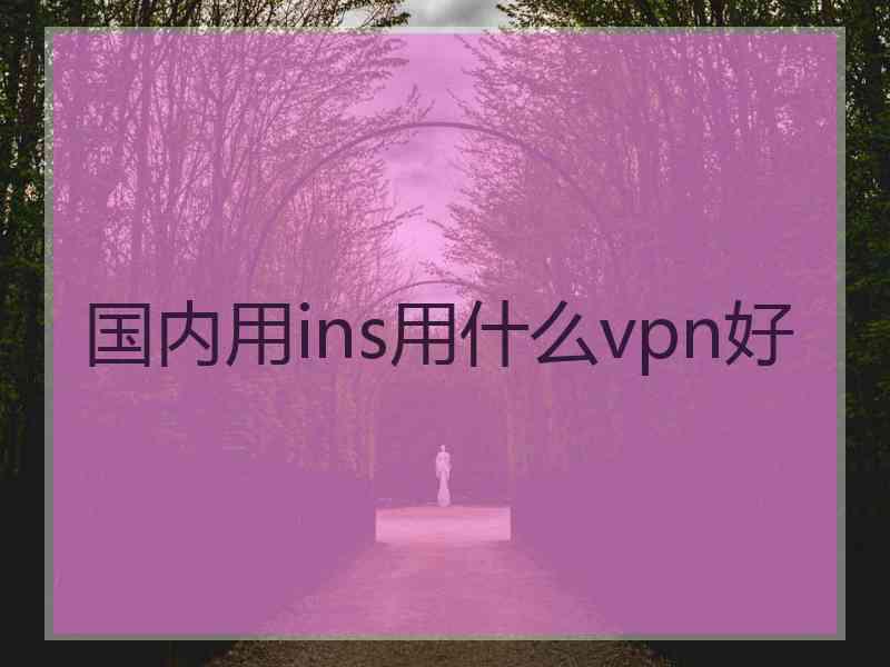 国内用ins用什么vpn好